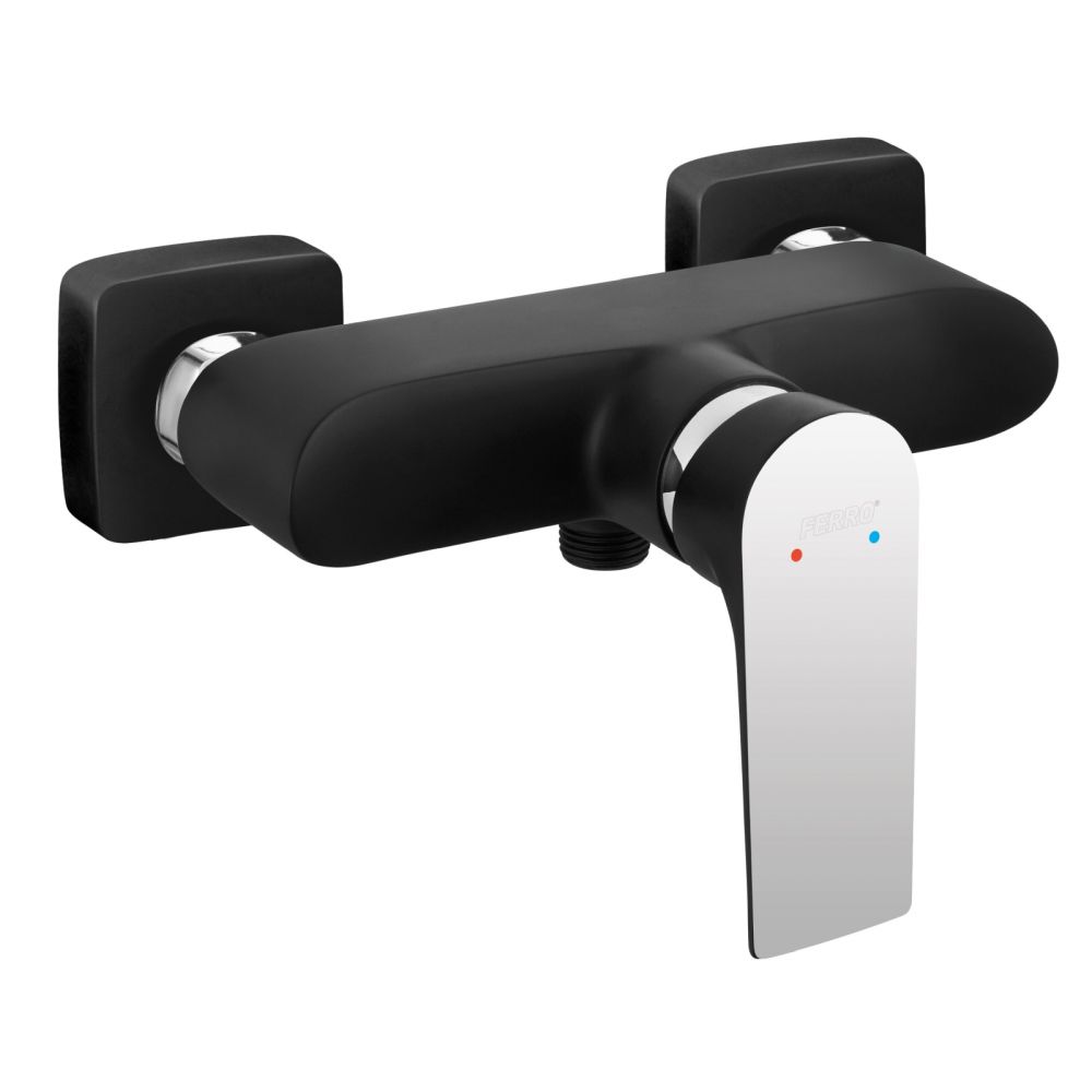 Baterie perete dus culoare negru ferro, algeo square