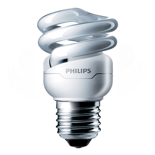 Bec economic spiralat Philips, E27 sau E14, 45W, 505 lumeni