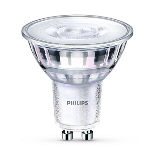 Bec led spot Philips, GU10, 65W, 485 lumeni, Classic