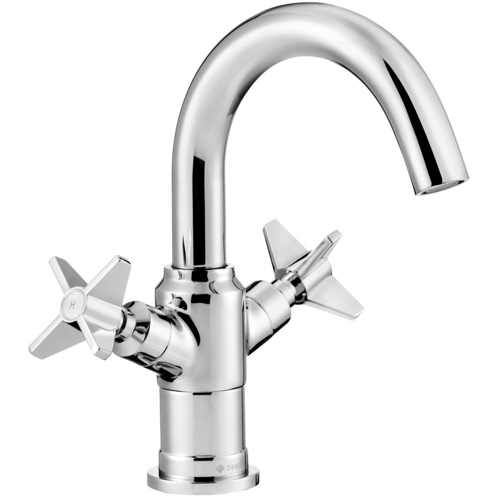 Baterie lavoar baie cu ventil click-clack crom deante, temisto