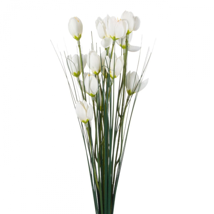 Branduse flori artificiale albe foglia.ro
