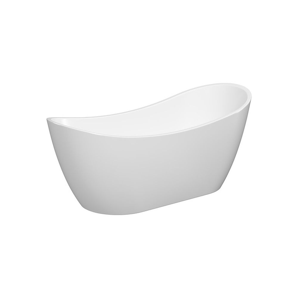 Cada baie freestanding cersanit zen, 182 x 71 cm, ovala, alb lucios