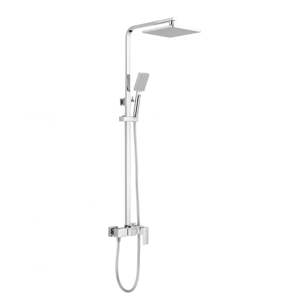 Coloana de dus culoare crom, square