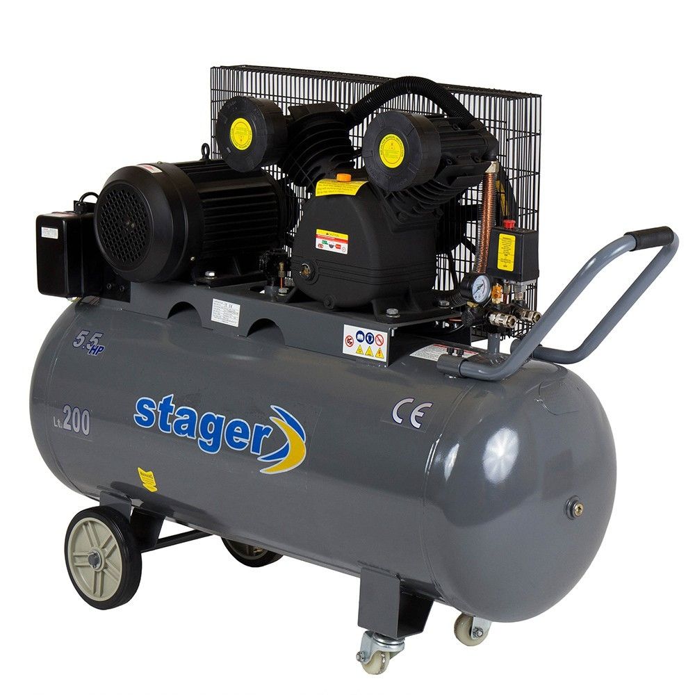 Compresor aer 200l stager hm-v-0.6 200
