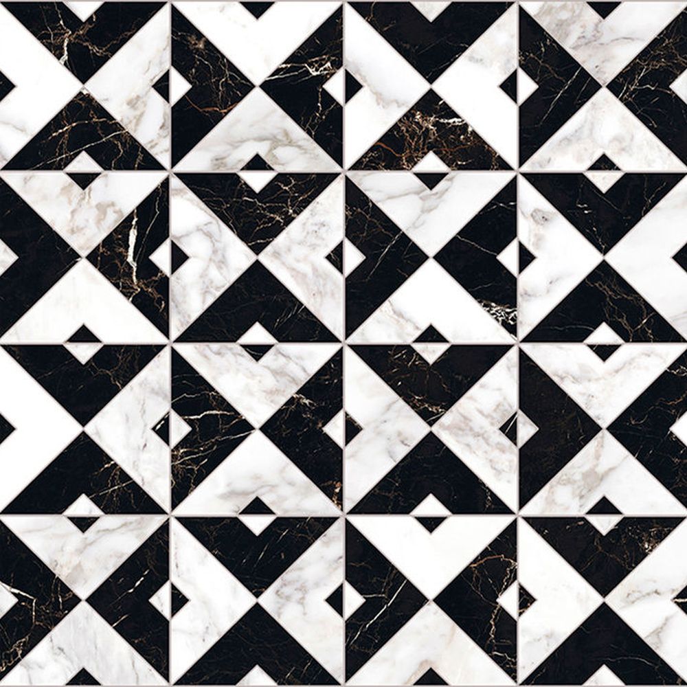 Faianta baie alb negru 150x59.6 cm, cubik marmi, porcelanoasa