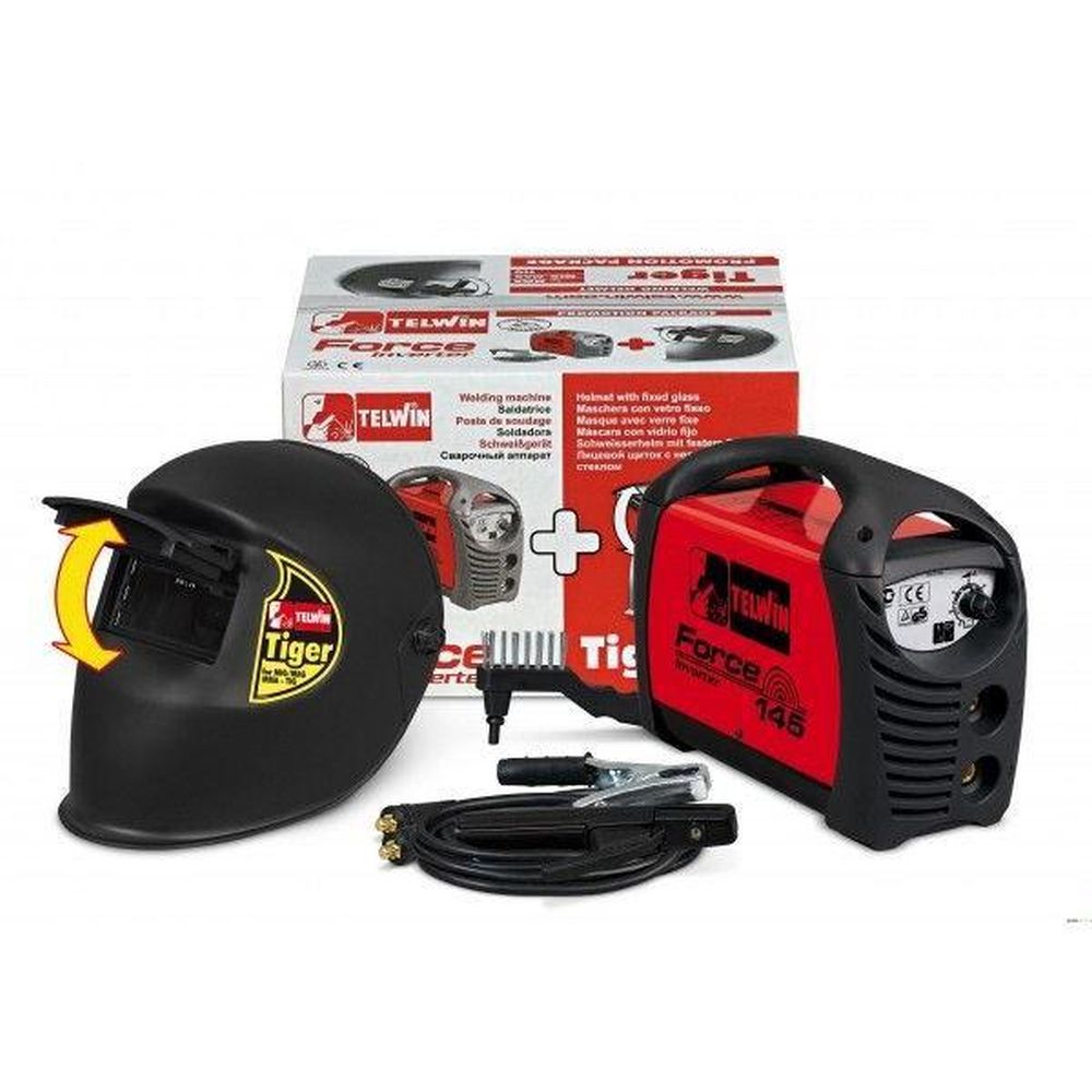 Aparat de sudura invertor telwin force 145 si masca sudura tiger