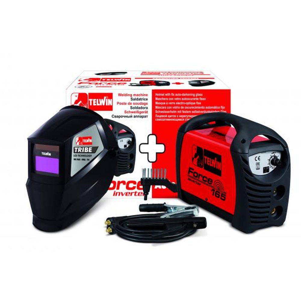 Aparat de sudura invertor telwin force 165 si masca sudura cristale lichide