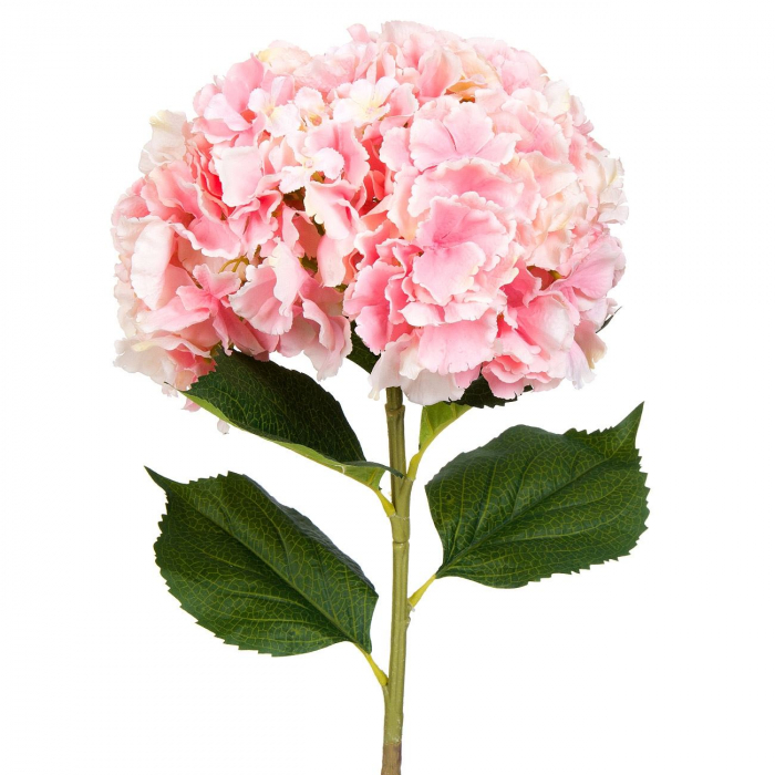 Hortensie roz artificiala foglia.ro