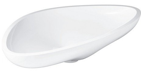 Lavoar baie pe blat asimetric, alb, 80 cm, Hansgrohe Axor Massaud Alb