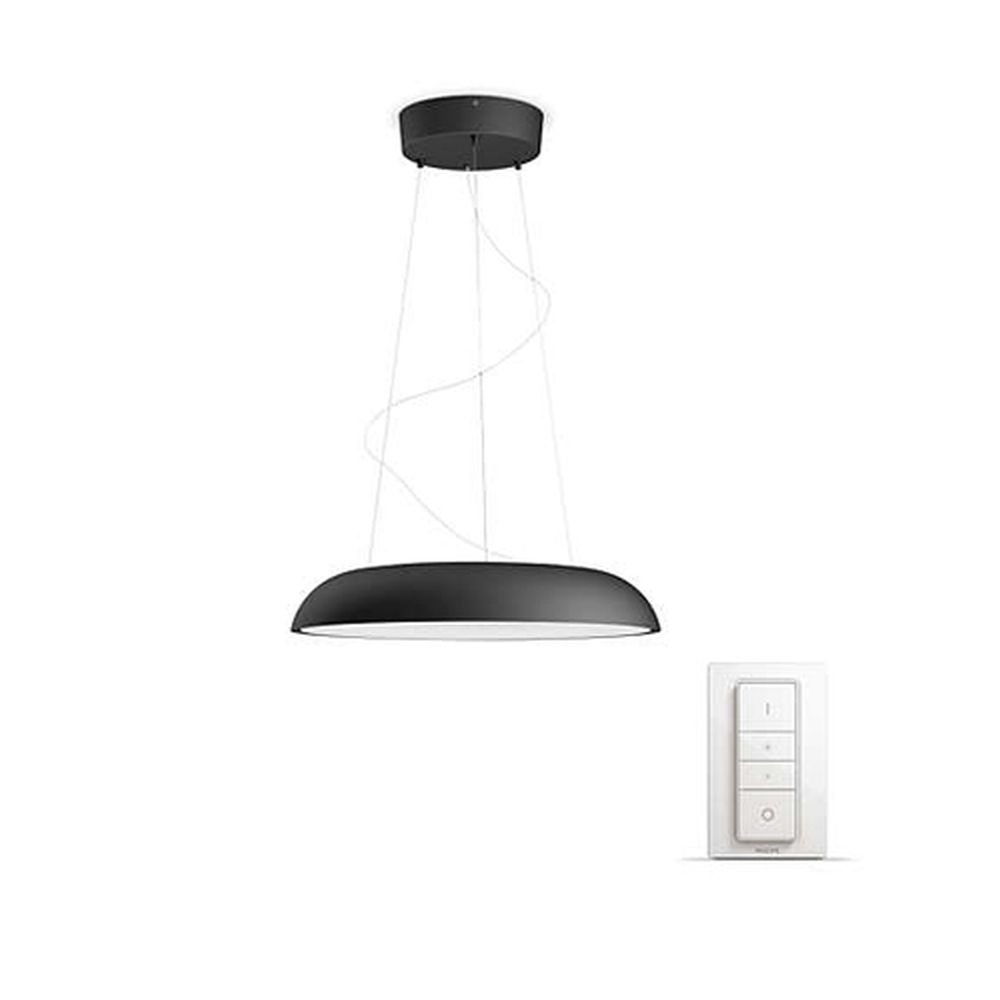 Lustra led dimabila culoare neagra philips, hue amaze