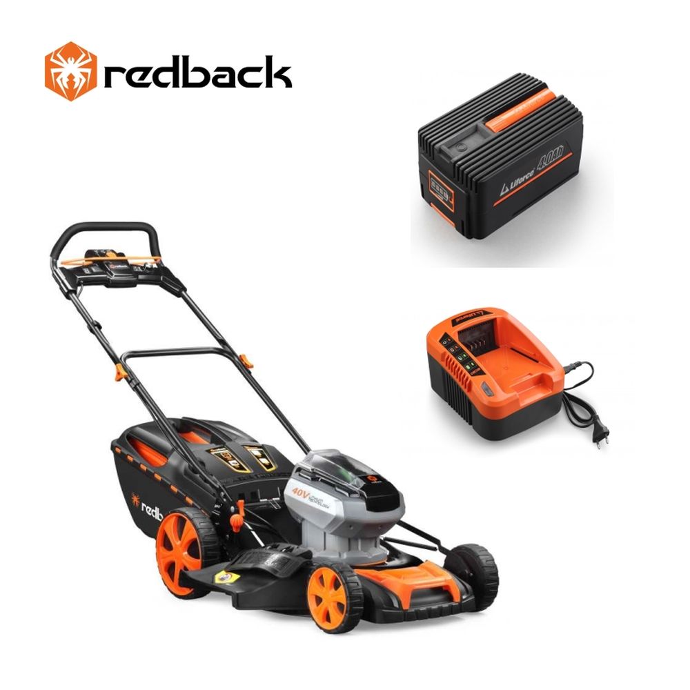 Masina de tuns gazonul pe acumulatori, 457mm, cu incarcator 40v 2a redback