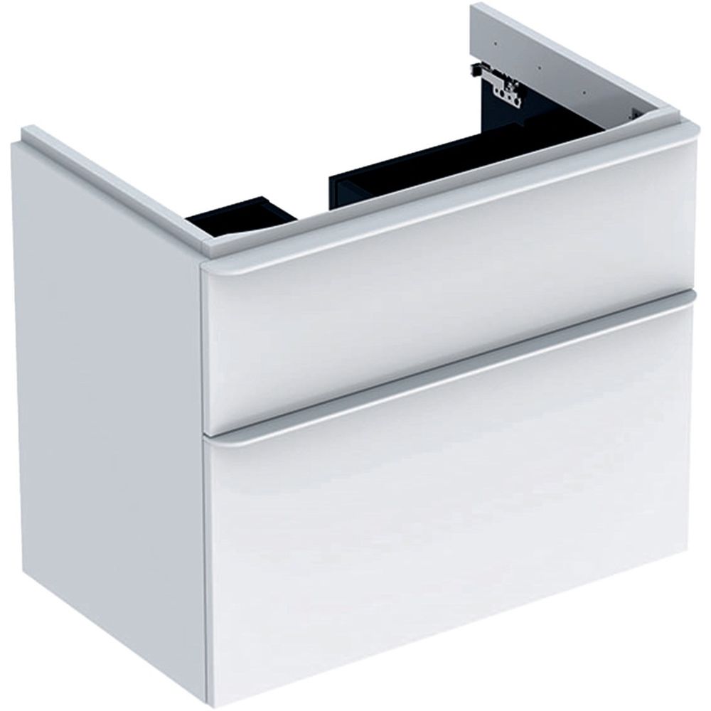 Mobilier suspendat pentru lavoar geberit, 75 cm alb, smyle square