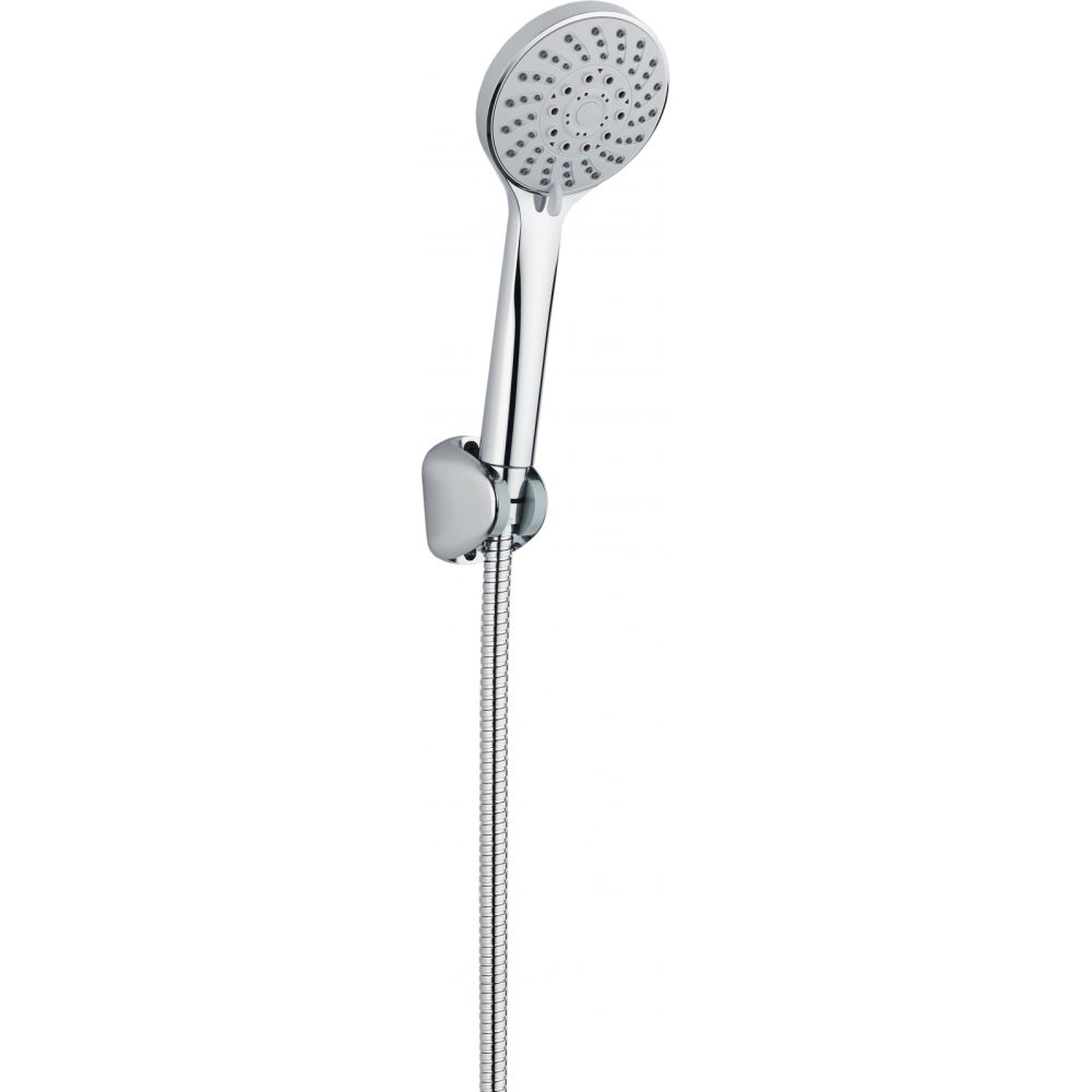 Set de dus cu para, furtun de dus si suport para crom genius foglia
