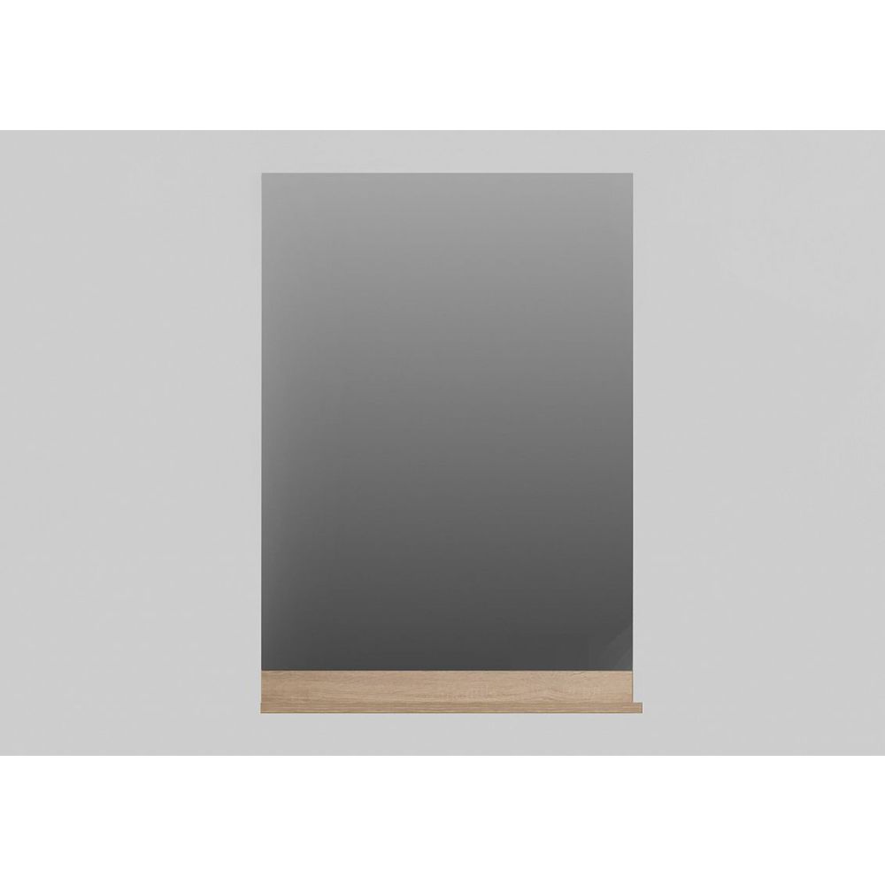 Oglinda baie cu polita 600x118 mm culoare stejar dalet, fold