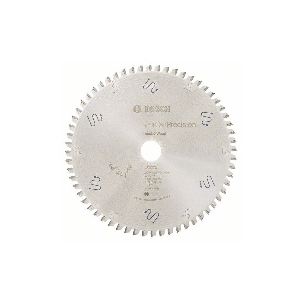 Panza fierastrau circular 254 mm 60 dinti top precision