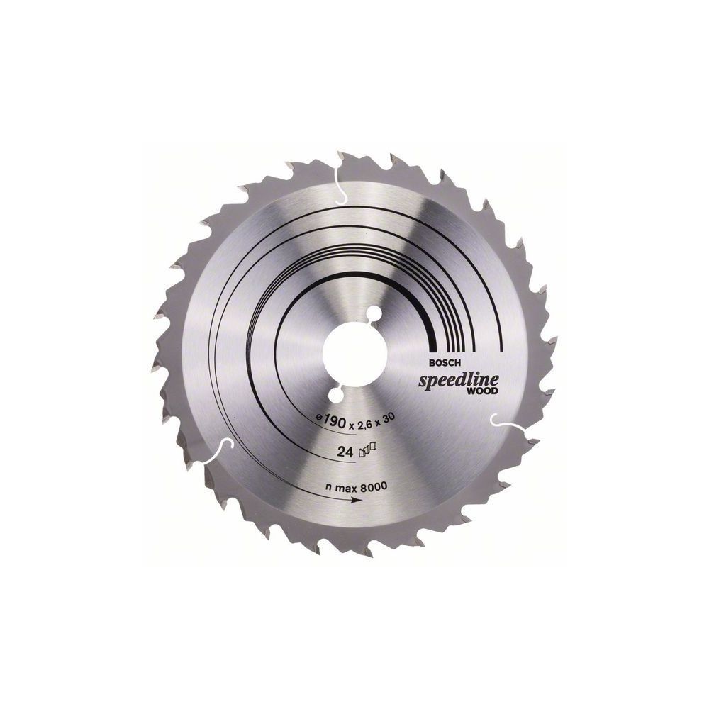 Panza fierastrau circular 190 mm 24 dinti speedline wood