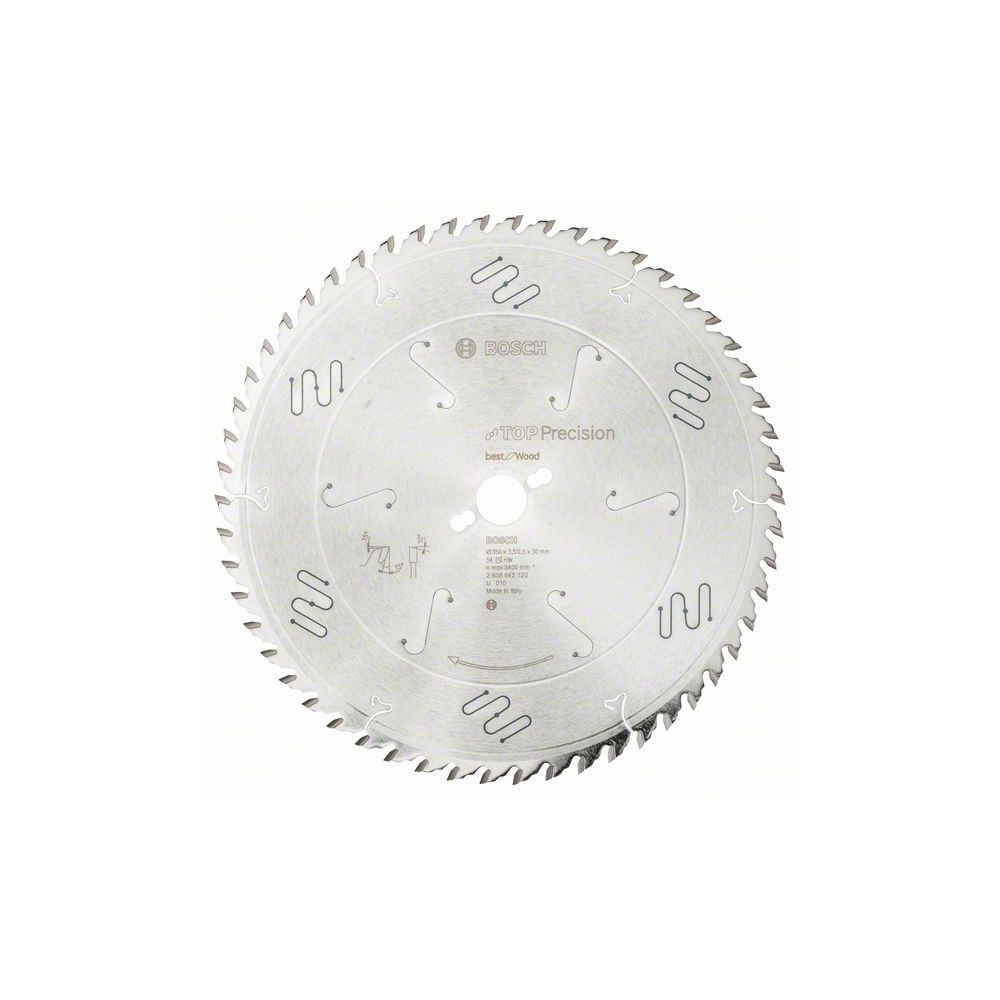 Panza fierastrau circular 350 mm 54 dinti top precision