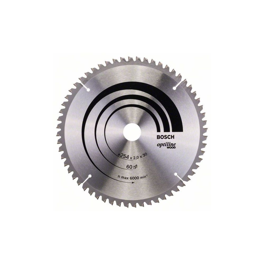 Panza fierastrau circular 254 mm 60 dinti optiline wood