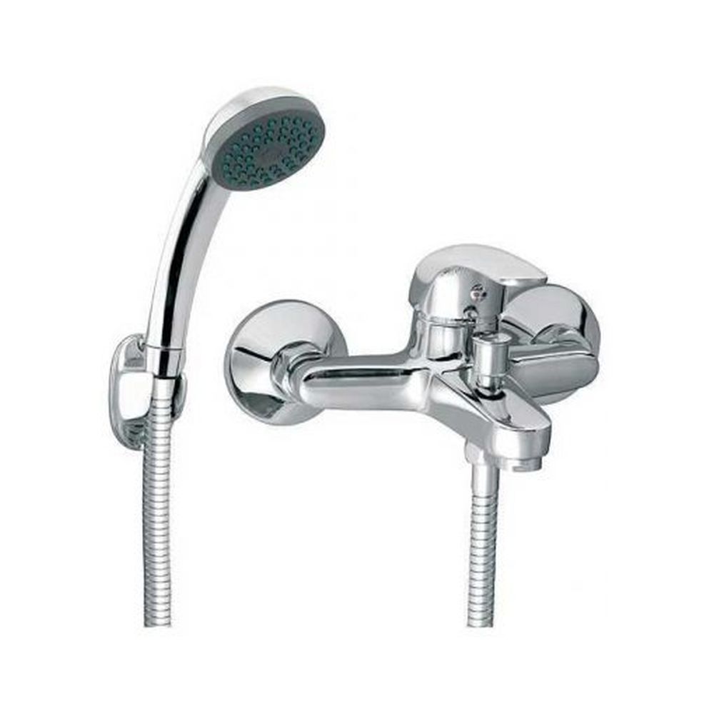 Set baterie cada dus smile, culoare crom, ferro