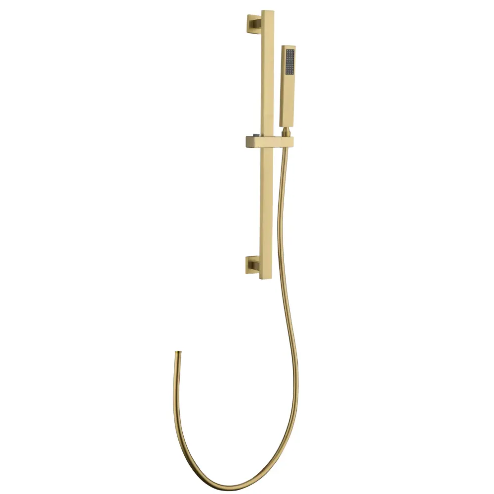 Set dus cu furtun si para de dus auriu dalet, square