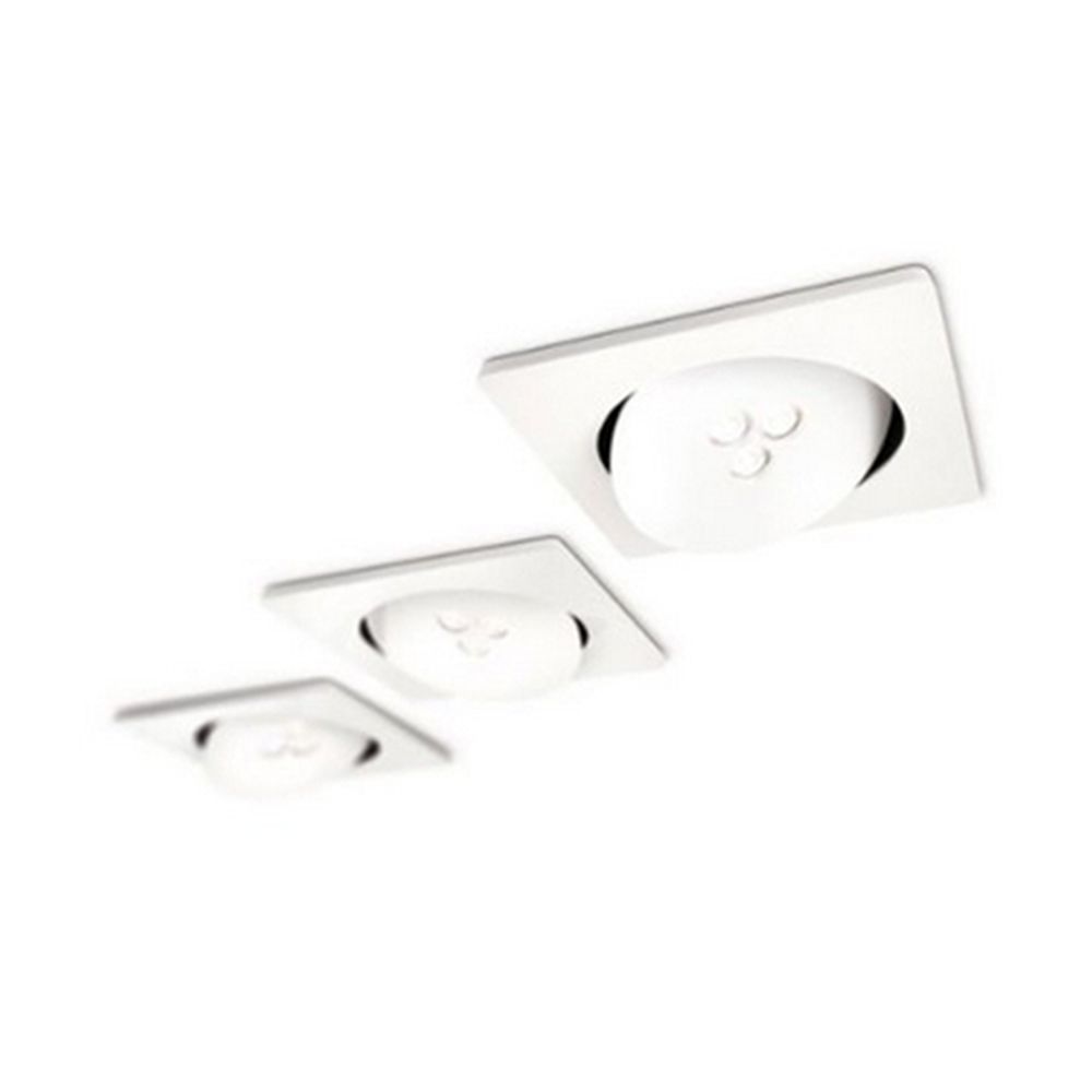 Set 3 spoturi led incastrate culoare alba, Probos