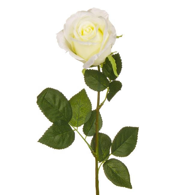 Trandafir alb artificial Foglia