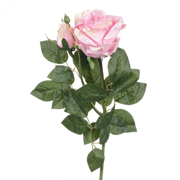 Trandafir artificial roz foglia.ro