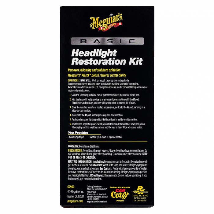 Meguiar's Basic Headlight Restoration Kit - Kit Polish Faruri [3]