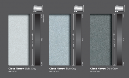 Folie ferestre - Cloud Narrow light gray (ND)  SH2FGCNL