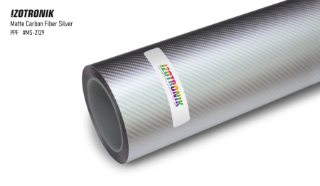 Folii Auto - IZOTRONIK PPF Matte Carbon Fiber Silver / MS-2129