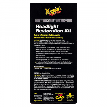 Meguiar's Basic Headlight Restoration Kit - Kit Polish Faruri [2]