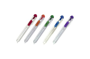 Cuțite - NT CUTTER TRANSPARENT / ROSU 9 MM