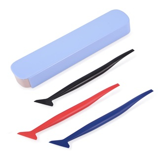 Raclete cu mâner - Set raclete din plastic - 3 buc/pachet