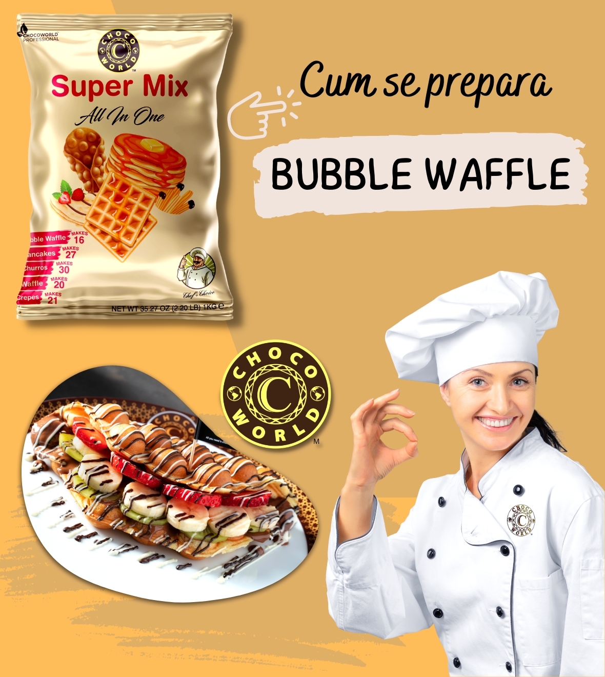 Cum se prepara bubble waffle