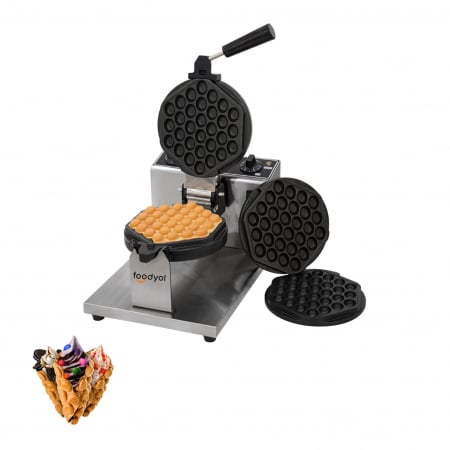 Aparate waffle si bubble waffle - Aparat Bubble Waffle cu cadru metalic – calitate profesională