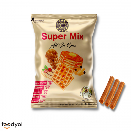 SUPER WAFFLE MIX - ALL IN ONE - churros waffle mix