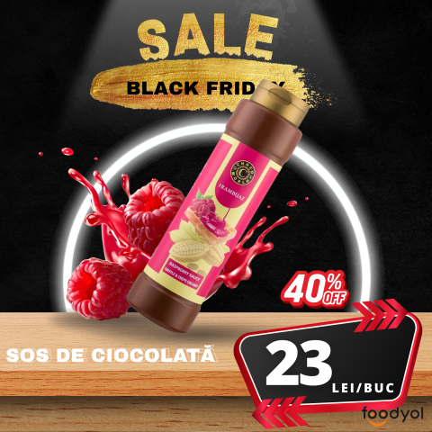 Black Friday - Sos de vafe Chocoworld 800g – aromă de zmeură
