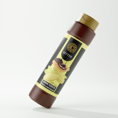 Sos de ciocolata - Topping cu ciocolata neagra 800g