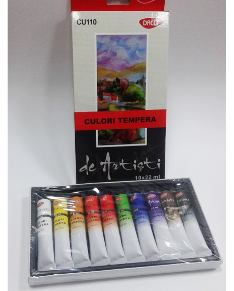 Set 10 culori tempera pentru artisti Daco CU110 [2]