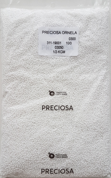 Margele nisip Preciosa Ornela 10/0 - Alb 03050 [2]