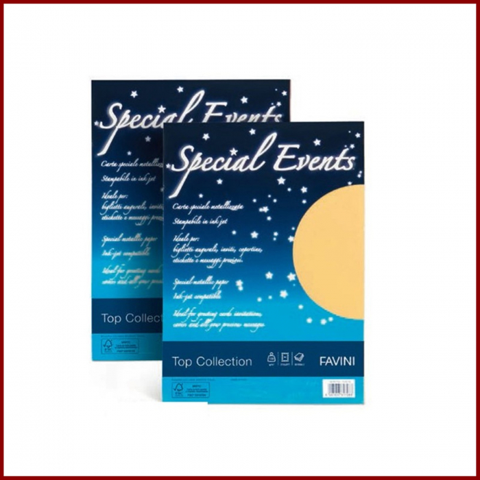 Carton metalizat A4 250 g - Aur/Argint -Special Events [3]