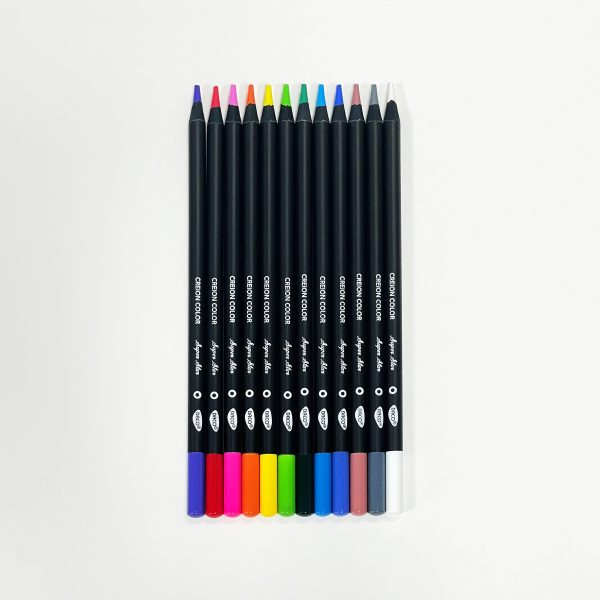 Creioane Colorate Super Star Black & White – Set 12 bucăți [4]