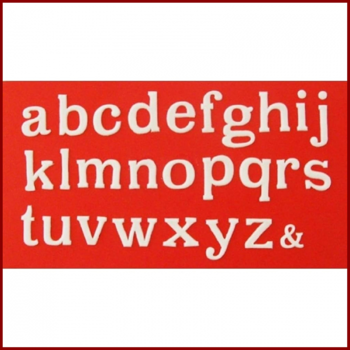 Decupator imprimeu Patchwork - Alfabet, litere mici de tipar [3]