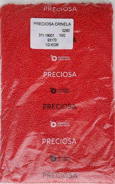 Margele nisip Preciosa Ornela 10/0 - Rosu deschis 93170 [2]