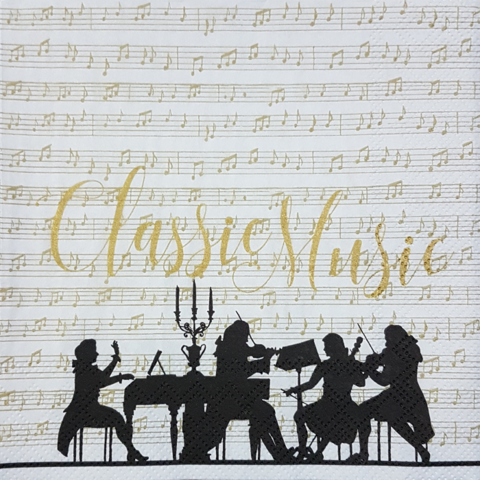 Servetel decorativ  instrumente muzicale [2]