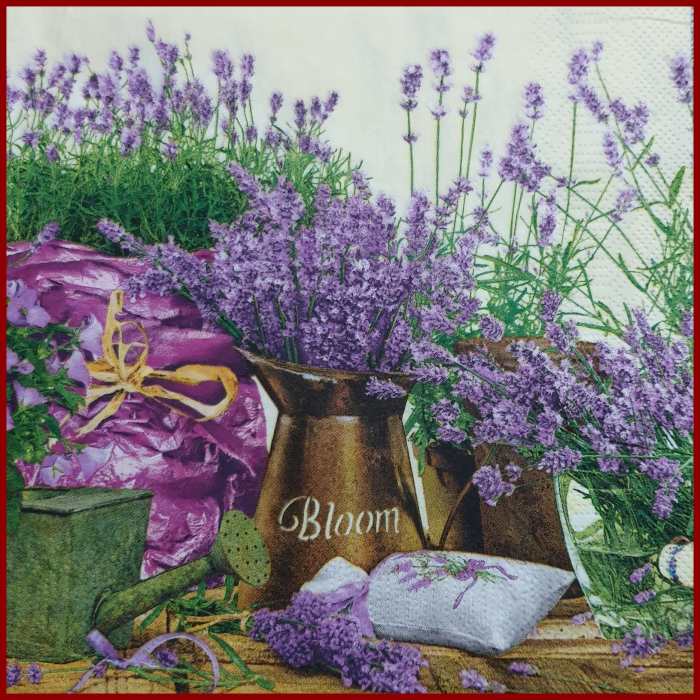 Servetel decorativ Maki - Lavanda [2]