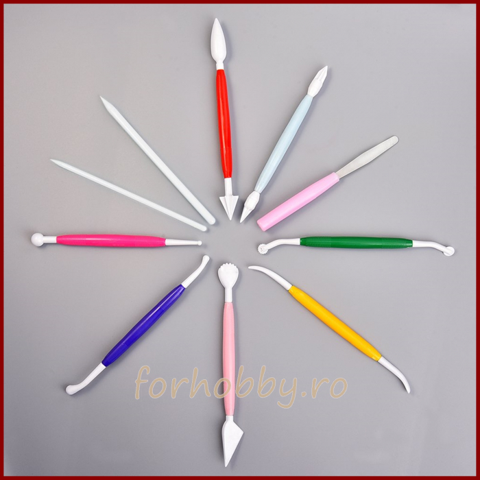 Ustensile modelare  - Set 10 piese cu 2 capete [2]