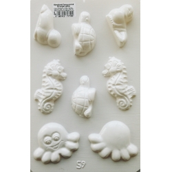 Modele marine - matria-pentru-turnat-ipsos-pentart-animale