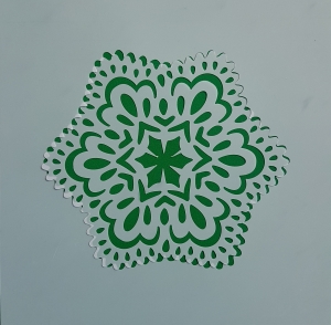 Sabloane plastic flexibile - Sablon flexibil - Model Mandala 2 10 x 10 cm
