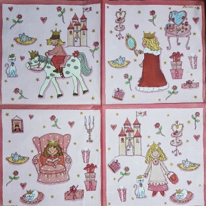 Hartie pentru decupaj - servetel-pentru-decoupage-33x33cm-printese